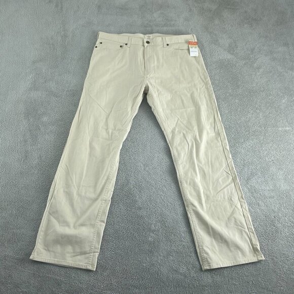 Dockers Mens Pacific Collection 5-Pocket Straight Fit Pants Beige W36 L30 NWT 50 - Picture 1 of 12
